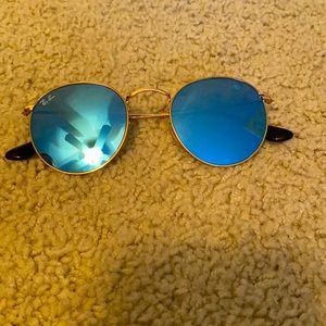 Ray bans: round sunglasses in blue